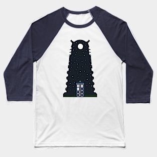 The Police Box On The Night Baseball T-Shirt